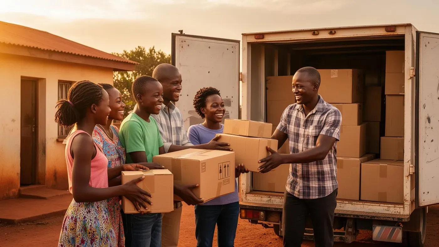 Titan Impex warehouse receiving USA online shopping packages for Kenya delivery
